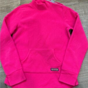 Vineyard Vines Girls Button Shoulder Tunic Fleece Top Size XL